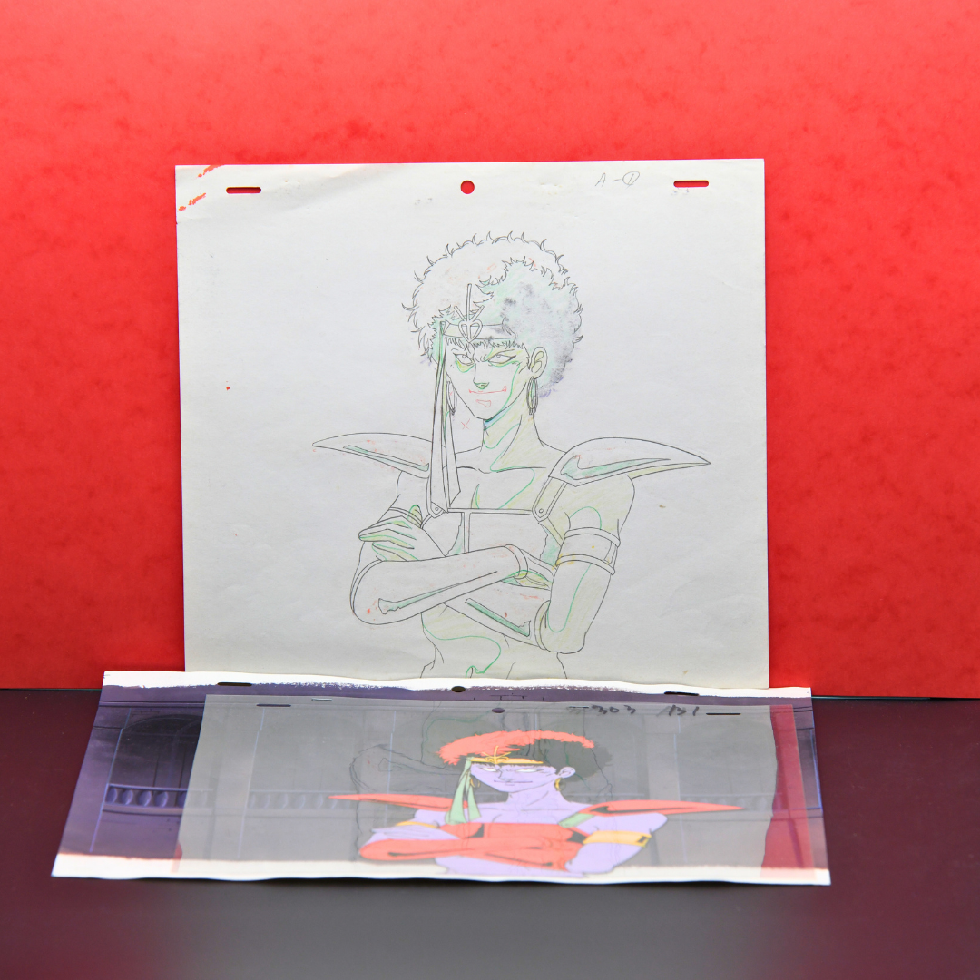 Shurato: The Legend of the Heavenly Sphere – Kubilah Katei, Arms Crossed – original animation production artwork – detail 11