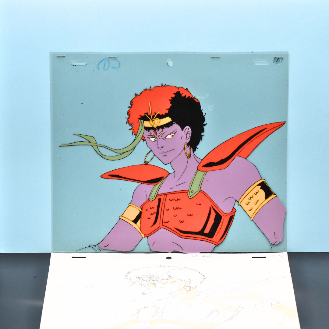 Shurato: The Legend of the Heavenly Sphere – Kubilah Katei Portrait – original animation production artwork – detail 8