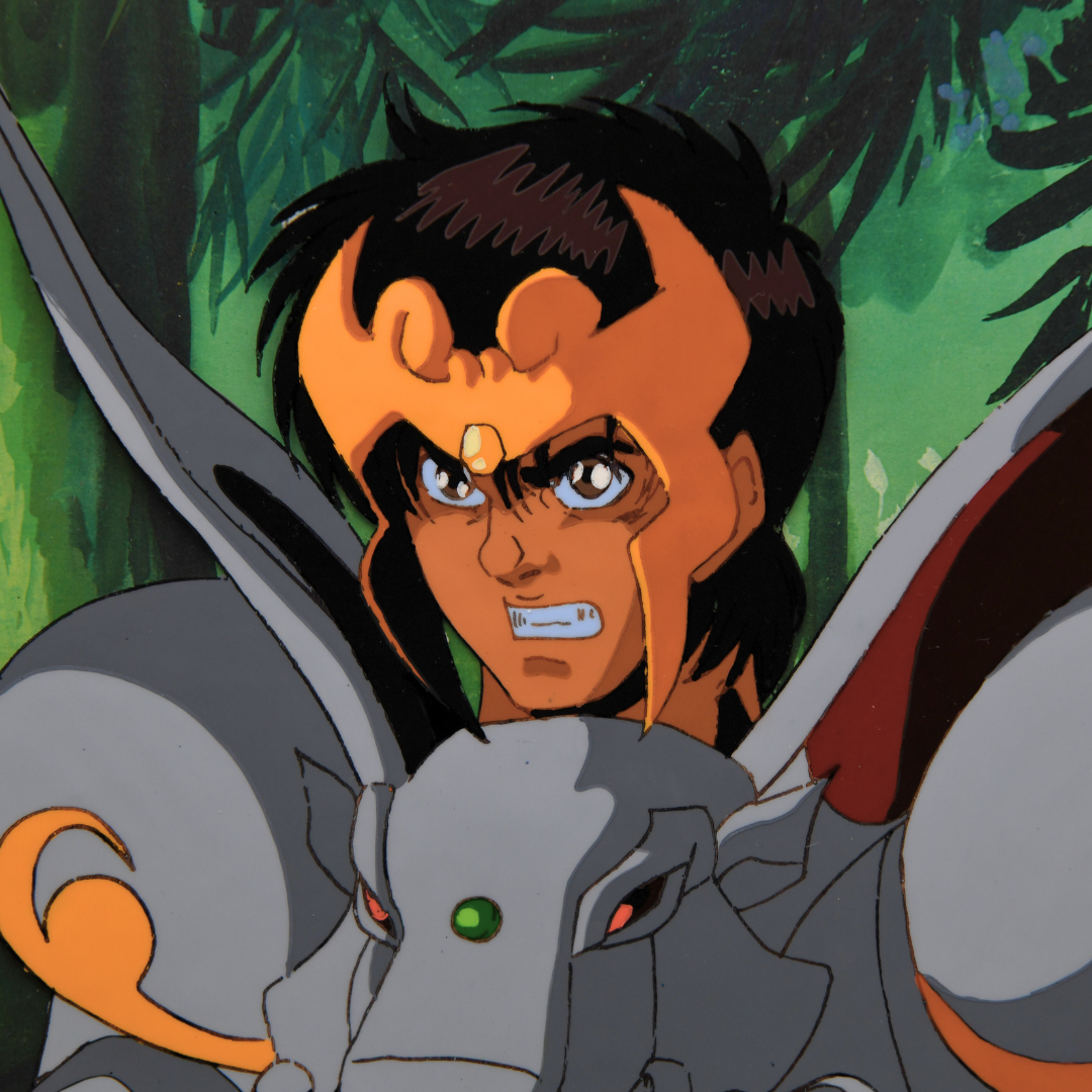 Shurato: The Legend of the Heavenly Sphere – Shurato Hidaka During Battle – original animation production artwork – detail 13