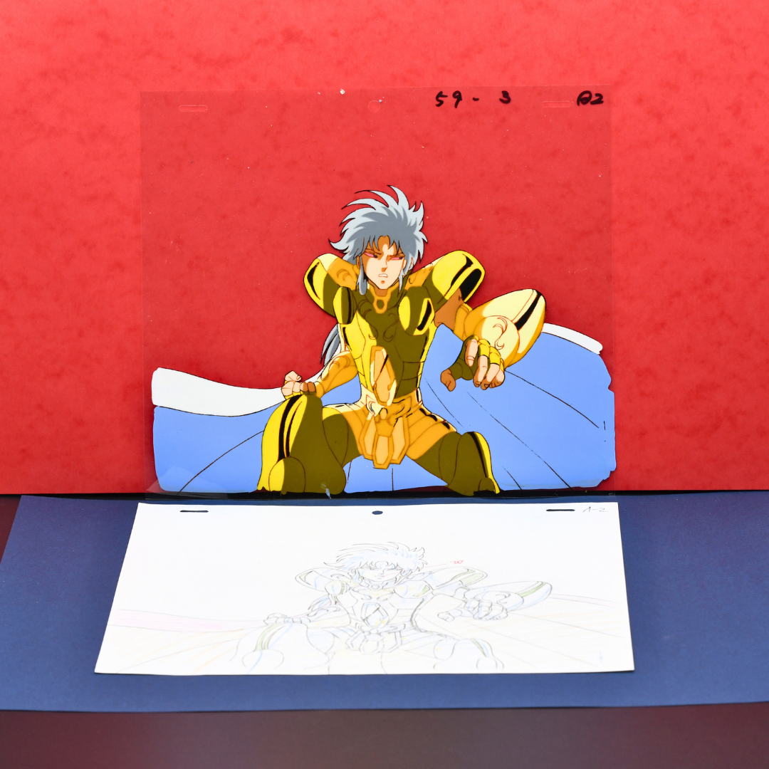 Saint Seiya – Saga, Gemini Saint – original animation production artwork – detail 13