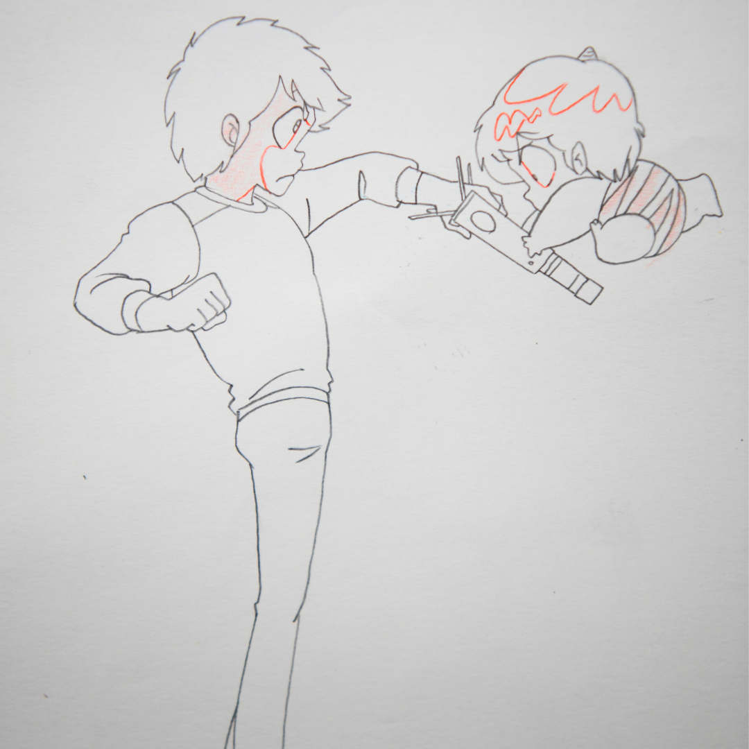 Urusei Yatsura (Lum) – Rei & Ten – original animation production artwork