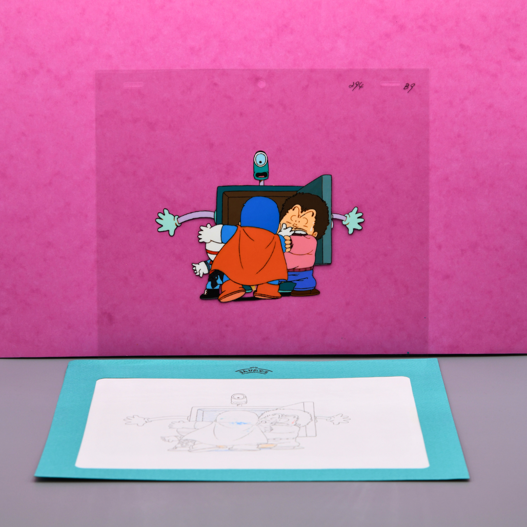Dr. Slump – Senbei Holding Suppaman – original animation production artwork