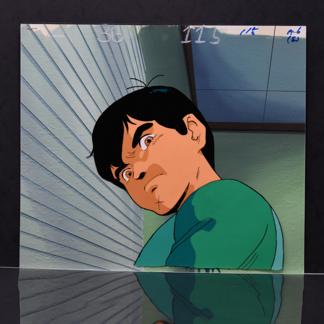 Aura Battler Dunbine – Sho Zama Stressed – original animation production artwork – detail 2