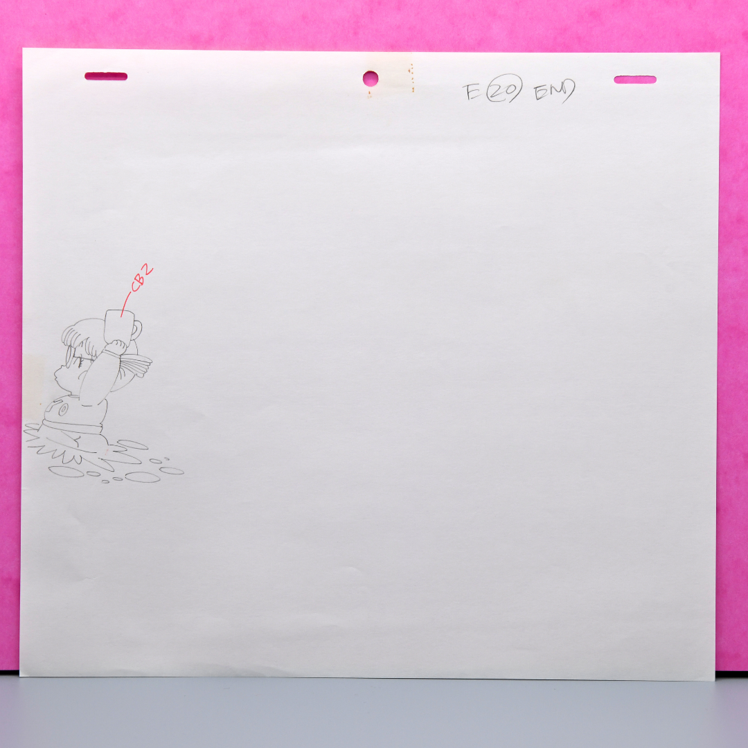 Dr. Slump – Arale Running – original animation production artwork