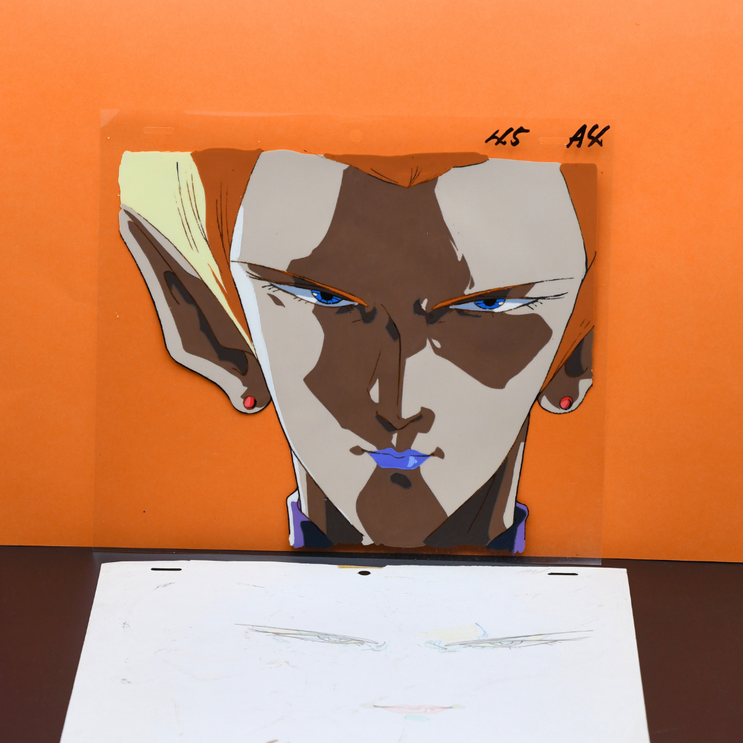 Sonic Soldier Borgman – Valion Portrait – original animation production artwork – detail 6