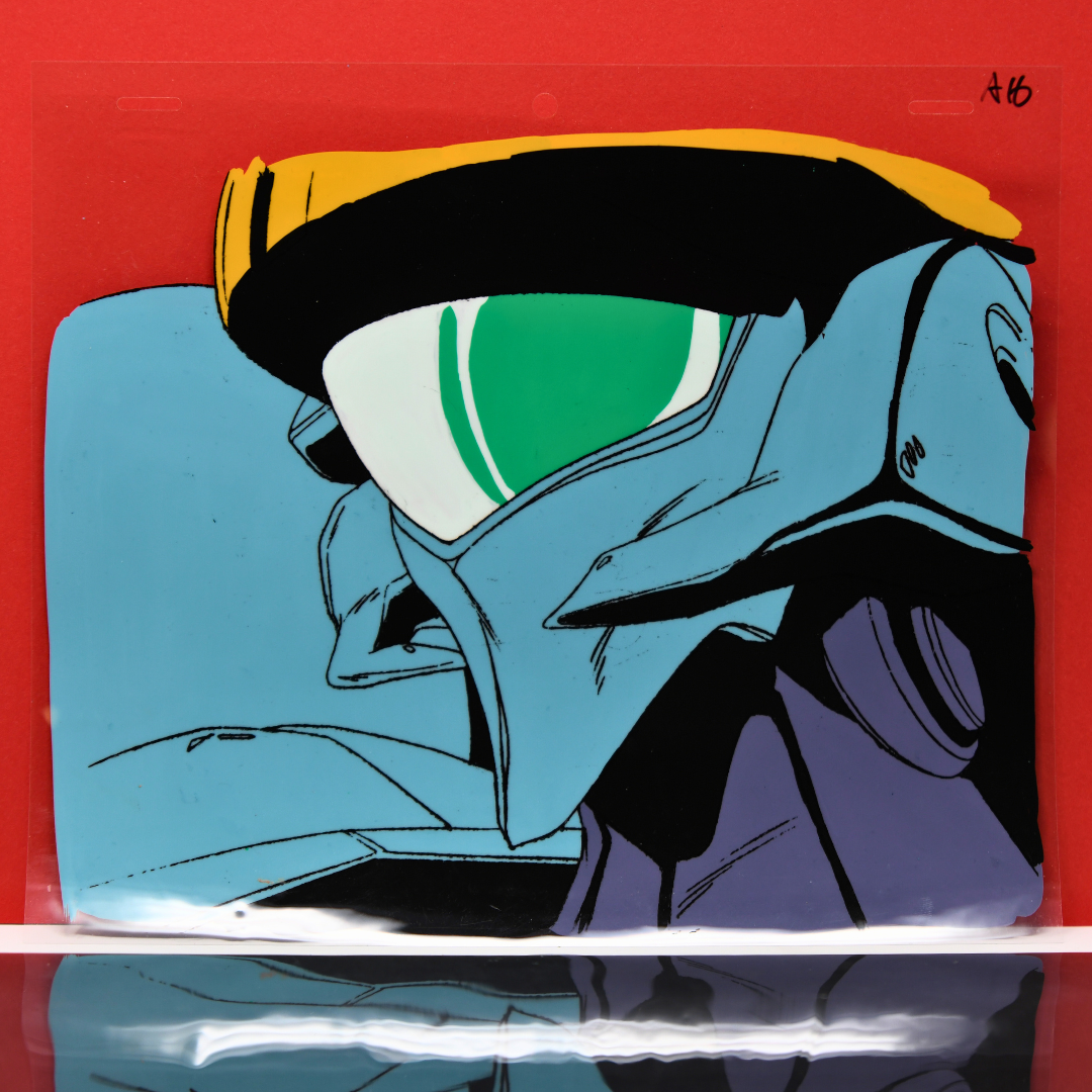 Juchin Liger - Close up of Mecha Warrior - Anime Original Production Cel + Douga