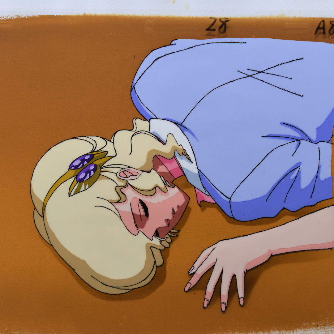 Project A-Ko The Versus - OVA - C-Ko's assistant Teacher Fainted - Original Production Cel Anime + Douga + Storyboard +BG (Copy)