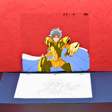 Load image into Gallery viewer, Saint Seiya - Saga Gemini Saint - Original Anime Production Cel and Douga ep. 72