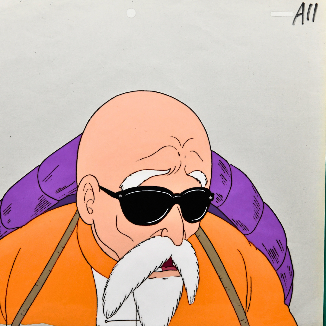 Dragon Ball – Kame Sennin / Master Roshi – original animation production artwork – detail 3