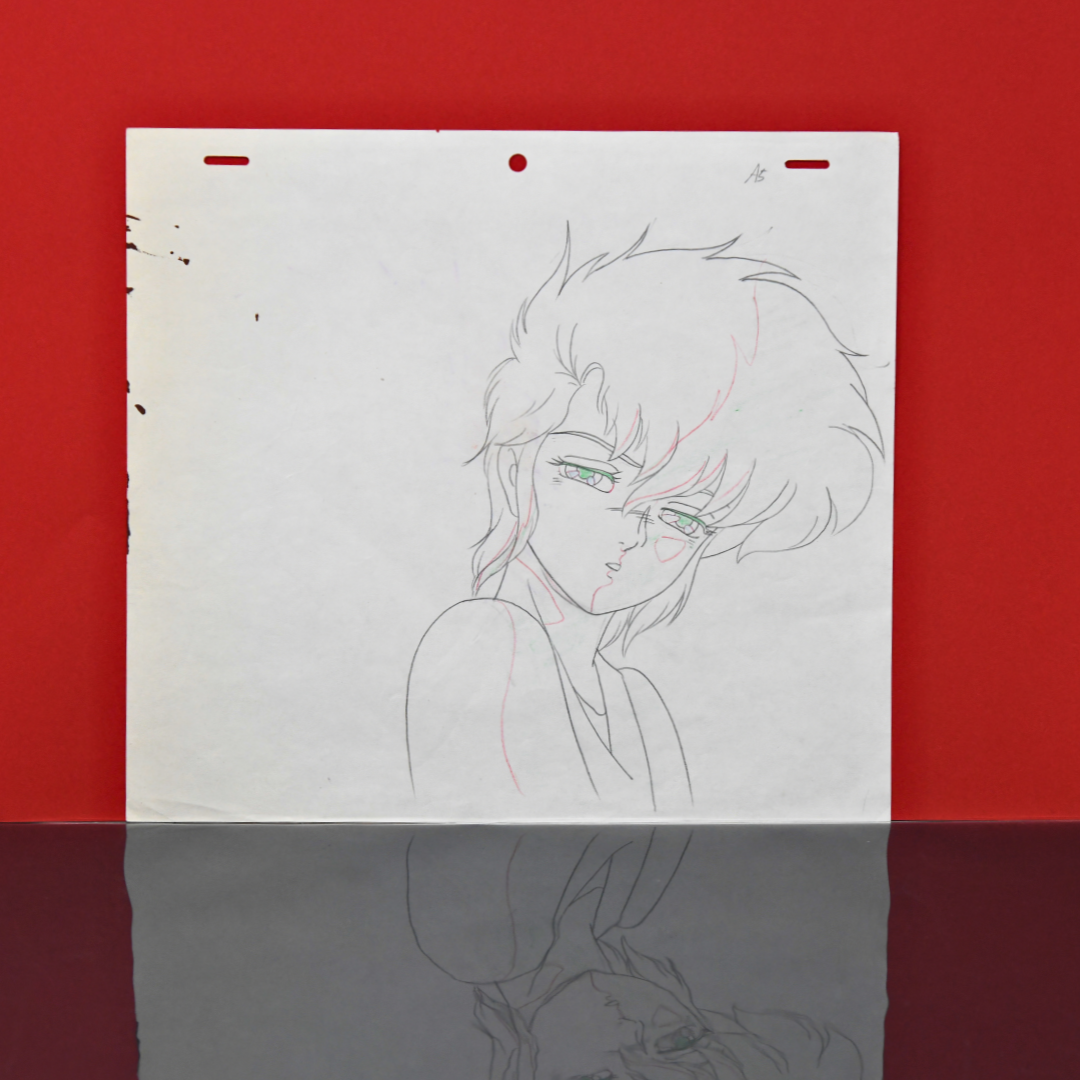 Jūshin Liger – Mai Portrait – original animation production artwork – detail 3