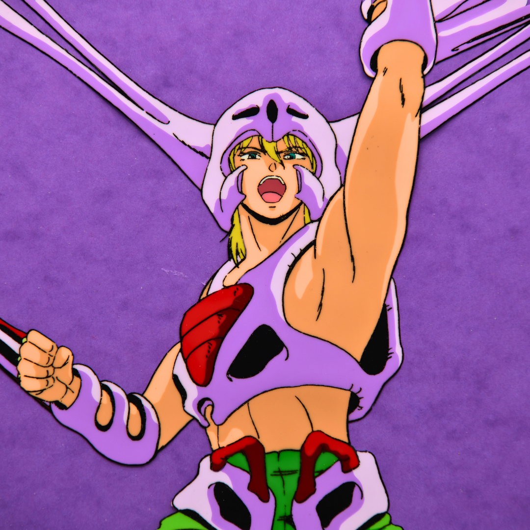 Jūshin Liger – Ryu Dolk inside Dorga, Combat Mode – original animation production artwork – detail 7