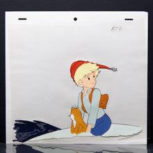 Load image into Gallery viewer, Nils Holgersson + Carrot  - Original Production Cel +Douga Stuck Anime