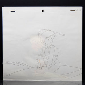 Nils Holgersson + Carrot  - Original Production Cel +Douga Stuck Anime