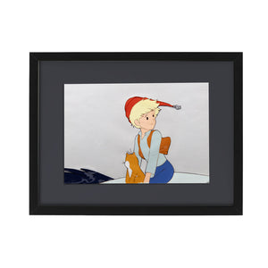 Nils Holgersson + Carrot  - Original Production Cel +Douga Stuck Anime