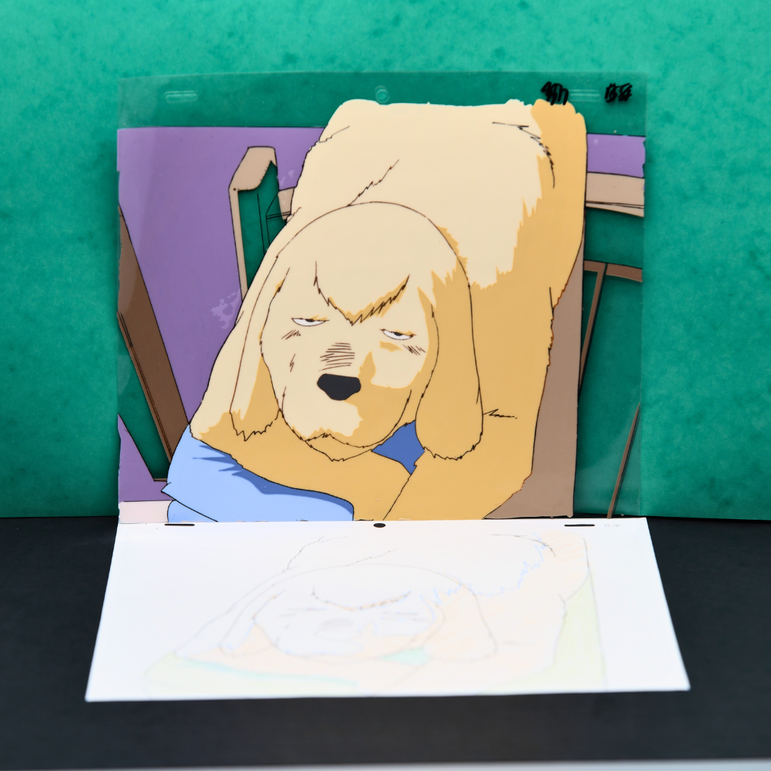 Great Teacher Onizuka (GTO) – Eikichi the Dog Portrait – original animation production artwork – detail 3