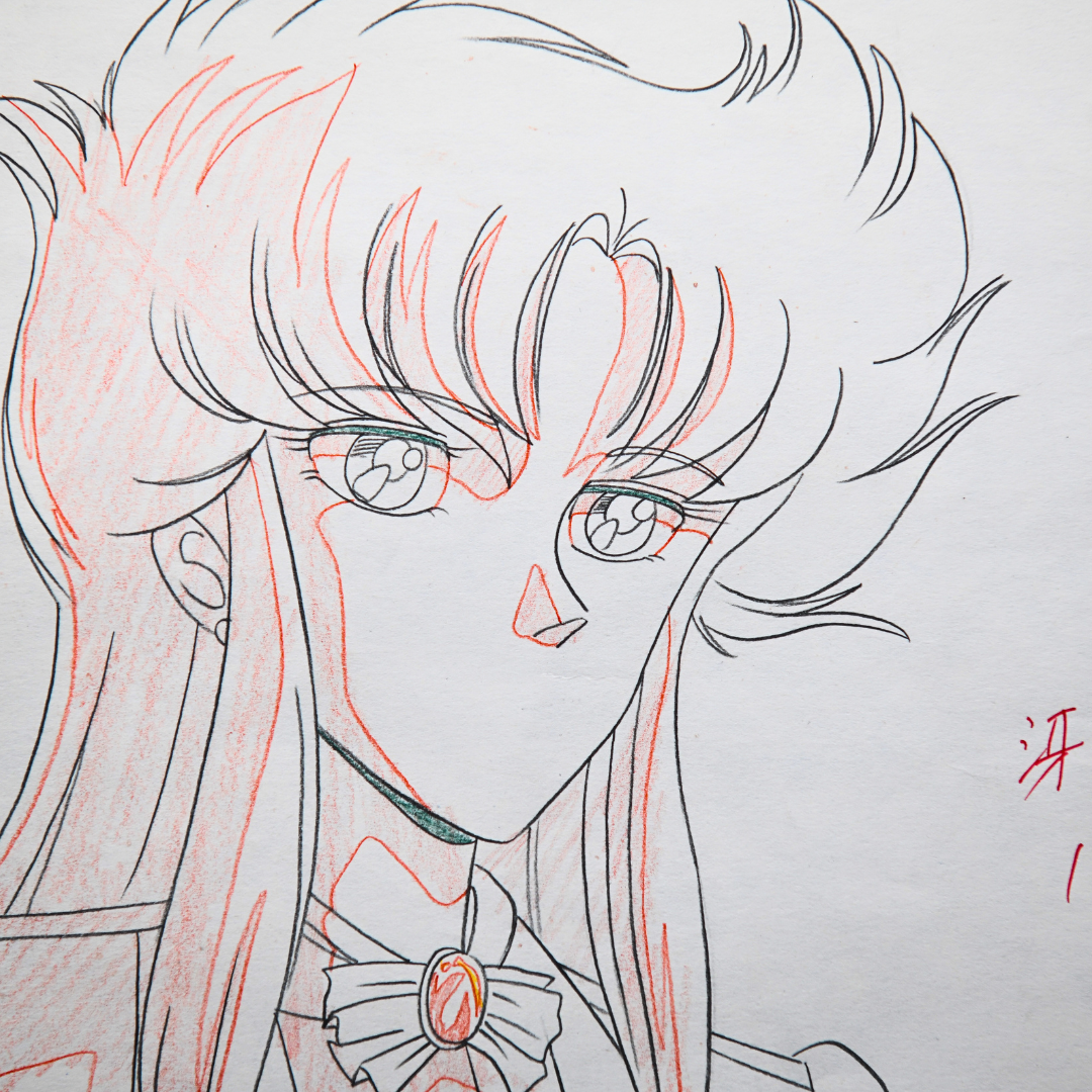 Jūshin Liger – Saeko Yagami Portrait – original animation production artwork – detail 2