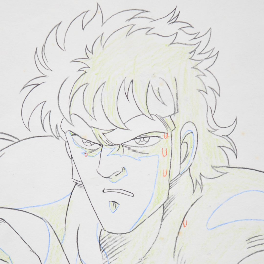 Sakigake!! Otokojuku – Momotaro Muscle Mode – Original Production Cel, Douga, and Background (Toei Animation, 1988)