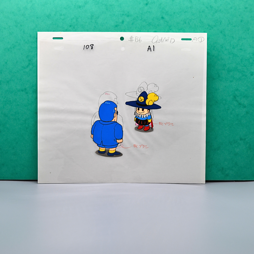 Dr. Slump – Syoppaman & Suppaman – original animation production artwork – detail 2