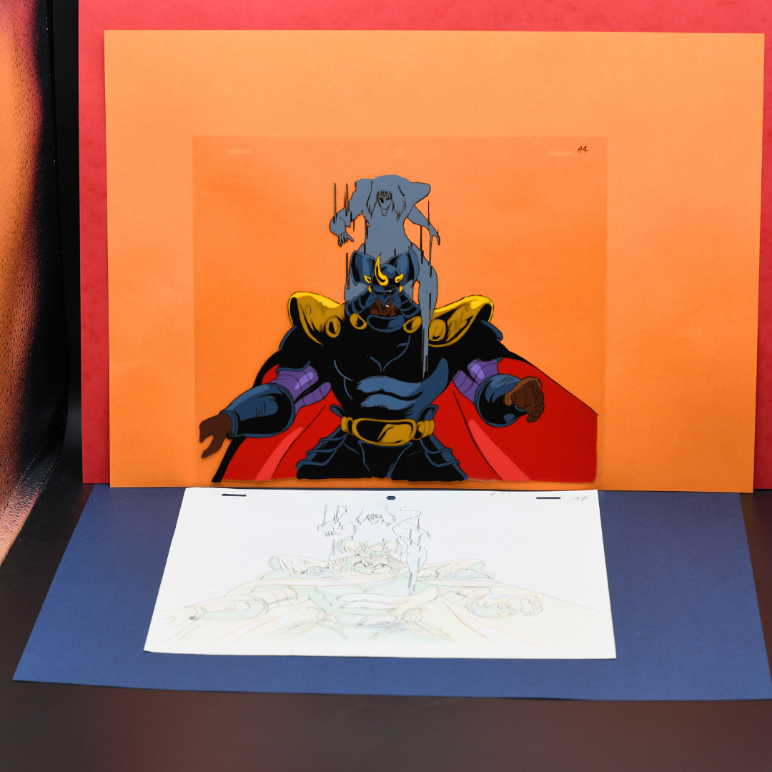 Fist of the North Star (Hokuto no Ken) – Kaioh Attacked by Shachi – original animation production artwork – detail 12