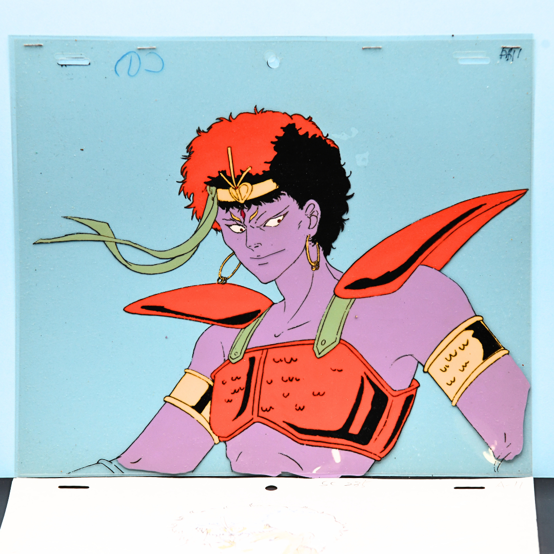 Shurato: The Legend of the Heavenly Sphere – Kubilah Katei Portrait – original animation production artwork – detail 2