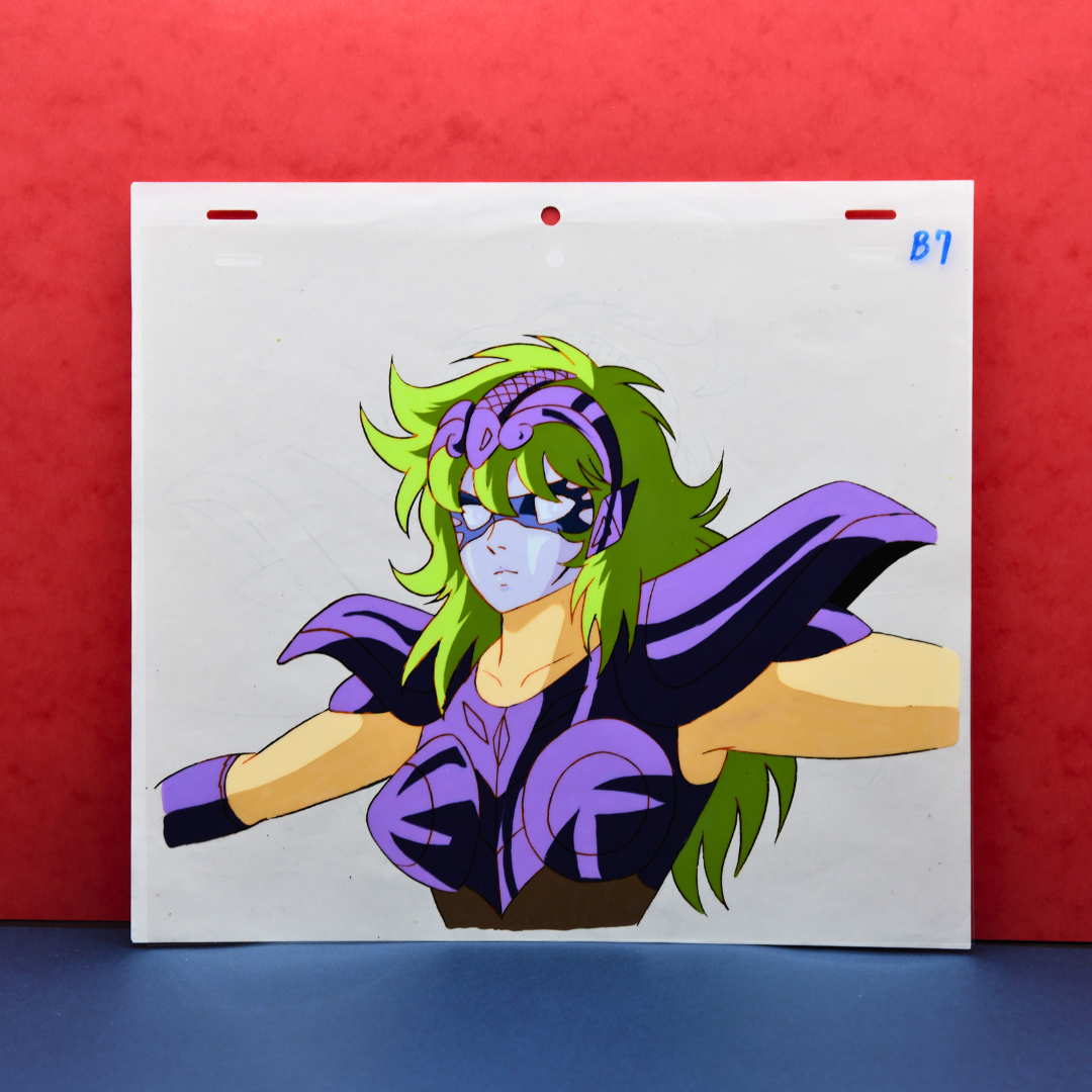 Saint Seiya – Shaina, Ophiuchus – original animation production artwork – detail 2