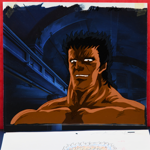 Fist of the North Star - Raoh Devilish Smile - Original Animation Cel and Douga with Original Background