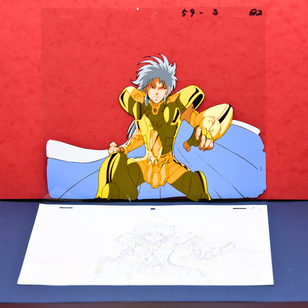 Saint Seiya – Saga, Gemini Saint – original animation production artwork – detail 14