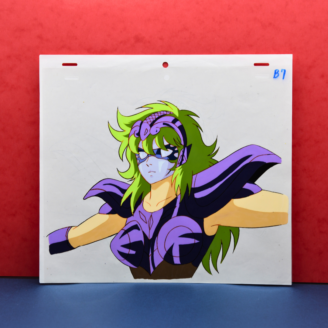 Saint Seiya - Shaina Ophiuchus - Original Anime Production Cel and Douga Attached