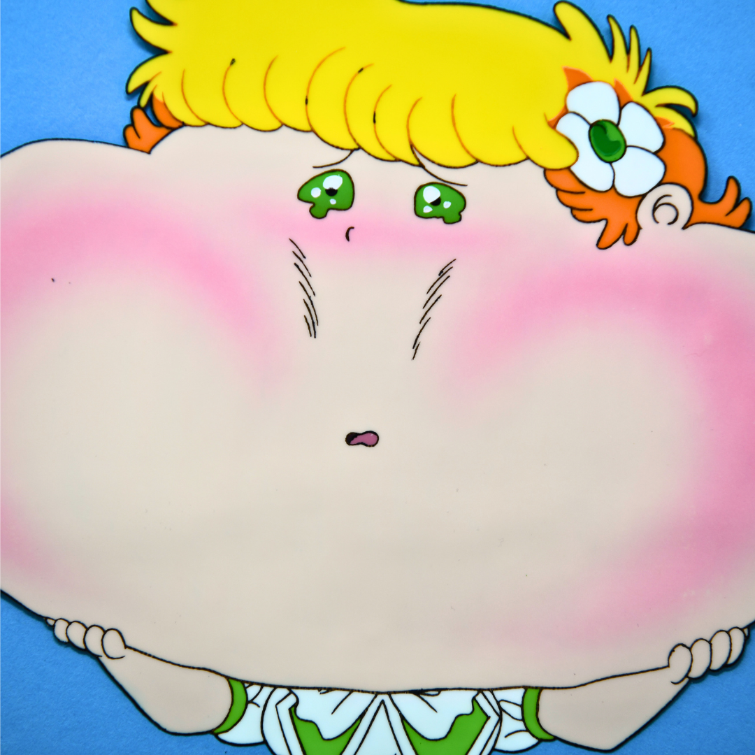 Project A-Ko: The Versus – C-Ko Kotobuki About to Cry – original animation production artwork – detail 2