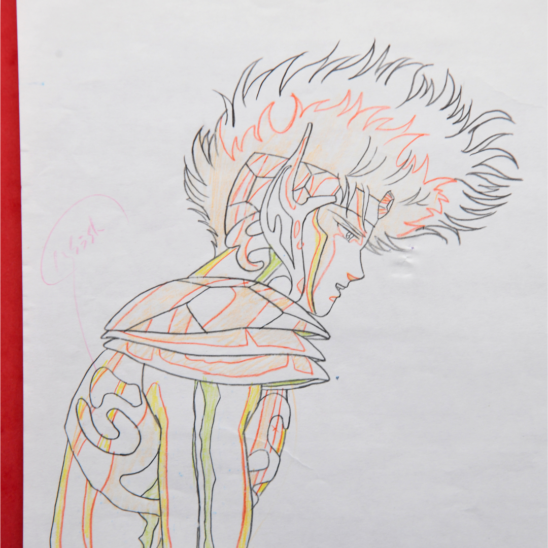 Saint Seiya – Crystal Saint Profile – original animation production artwork – detail 5