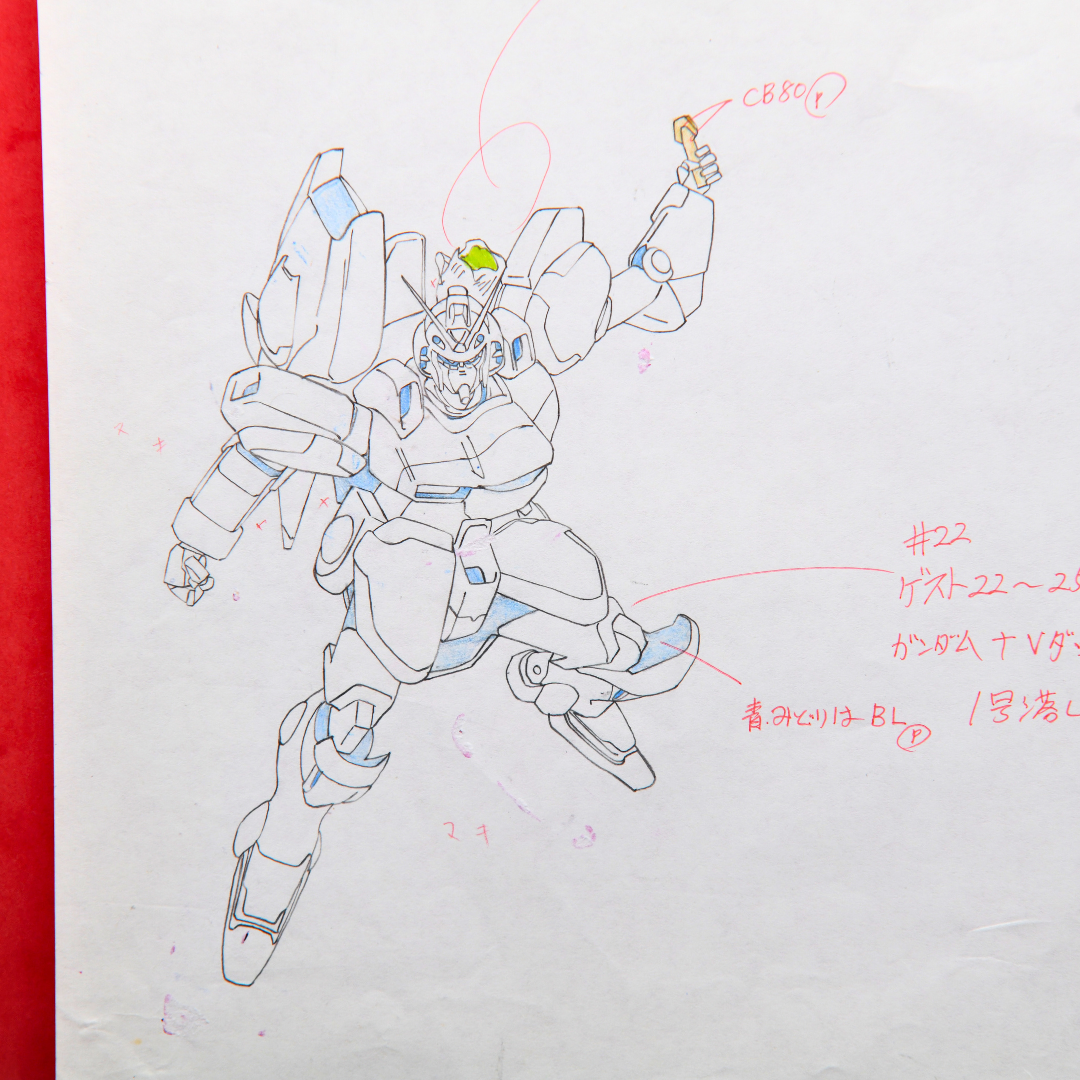 Mobile Suit Gundam – Gundam Mecha – original animation production artwork – detail 7