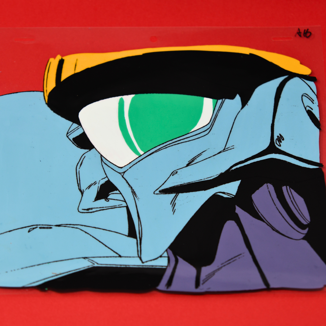 Jūshin Liger – Mecha Warrior Close-Up – original animation production artwork – detail 3