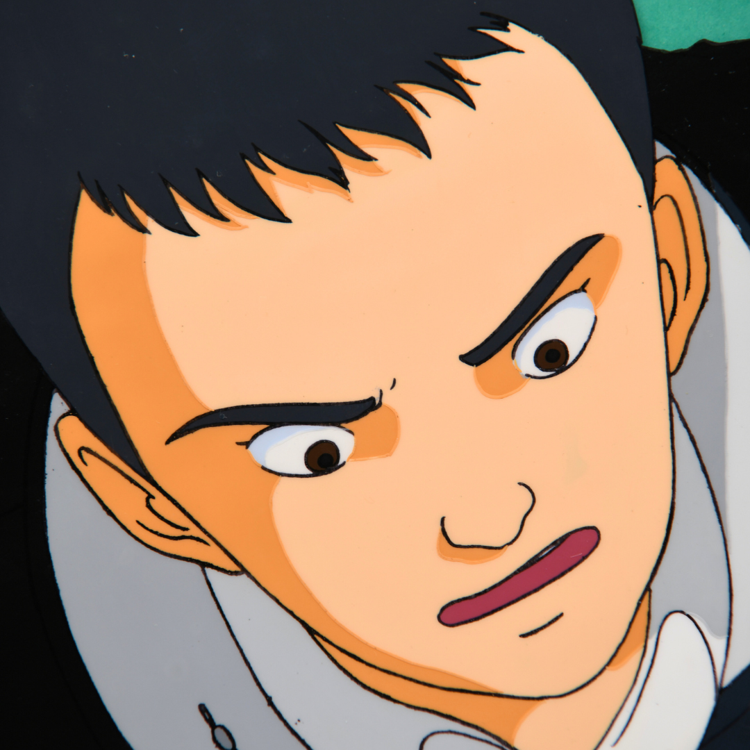 Harmagedon: Genma Taisen – Jo Azuma Close-Up – original animation production artwork – detail 2