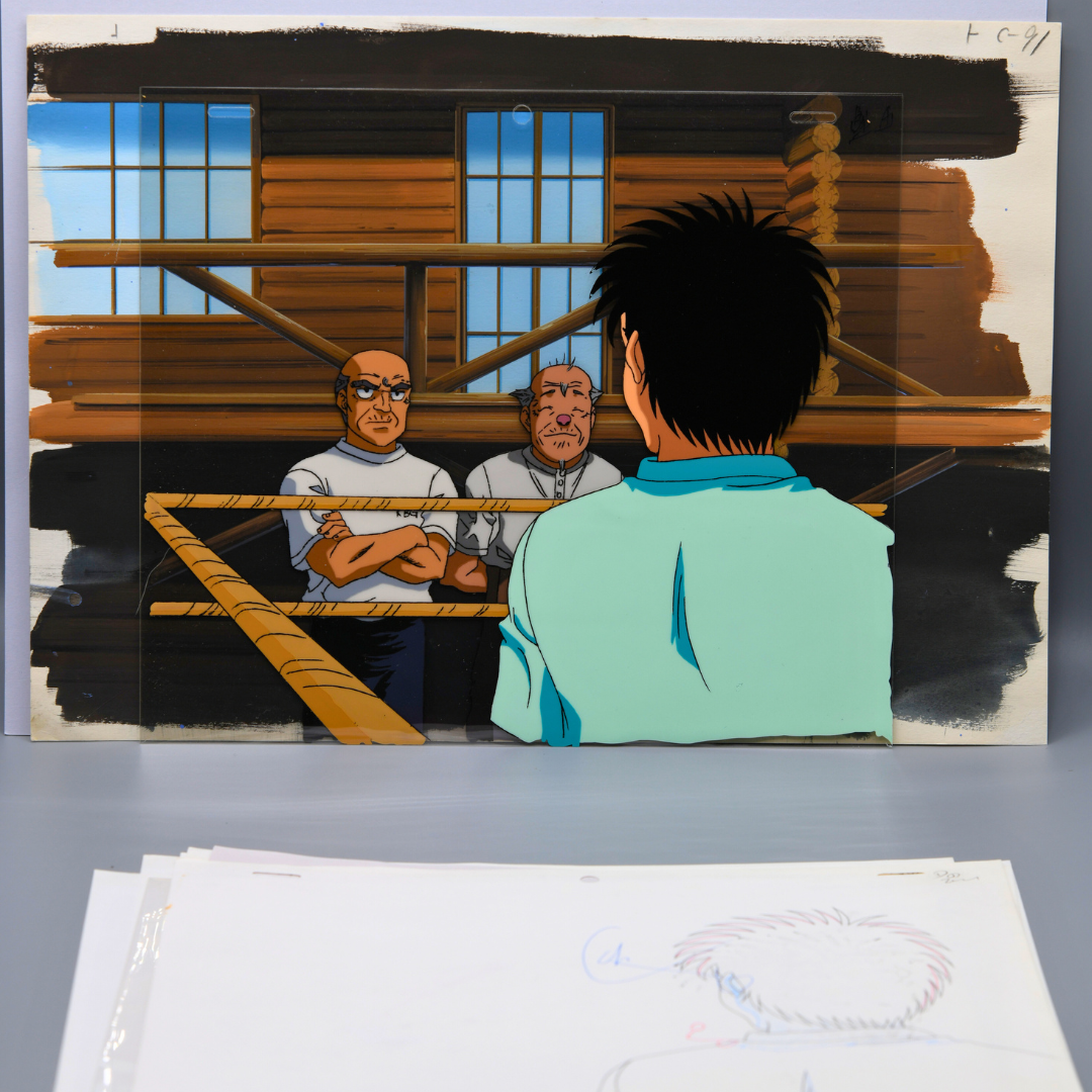 Hajime no Ippo Makunouchi Ippo and trainers original animation production art