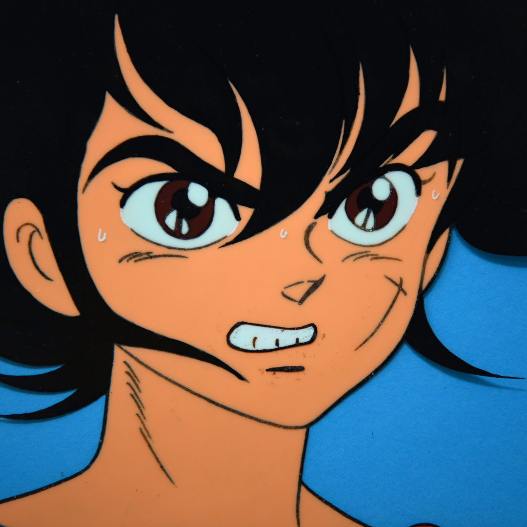 Juchin Liger - Close up Ken Taiga - Original Production Cel Anime + Douga