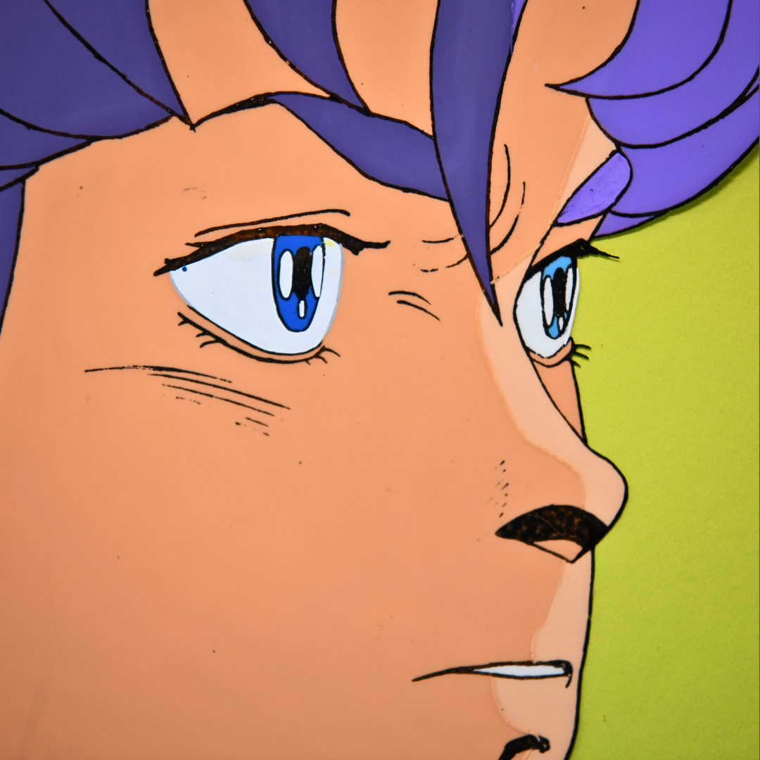 Aura Battler Dunbine – Elmelie Luft Close-Up Portrait – original animation production artwork