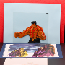 Load image into Gallery viewer, Fist of the North Star - Raoh about to die - Original Animation Cel and Douga and copie BG