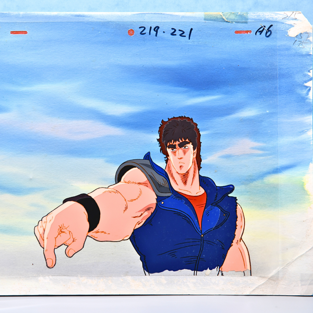 Fist of the North Star (Hokuto no Ken) – Kenshiro Pointing Finger – original animation production artwork – detail 5
