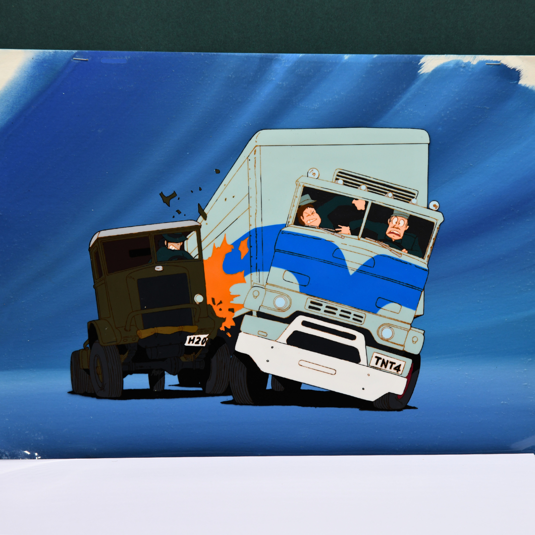 Lupin III - The Chase - Original Anime Production Cel & Background