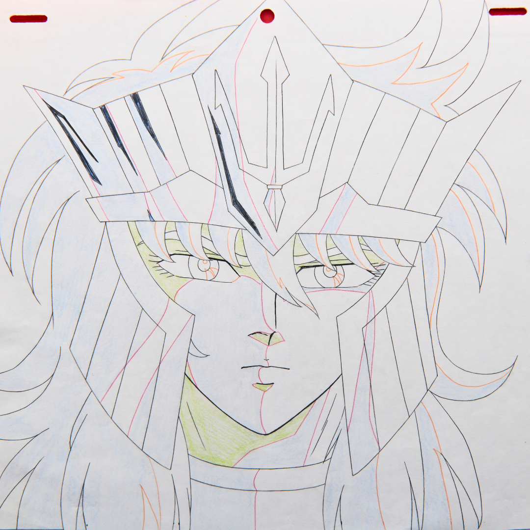 Saint Seiya – Poseidon – original animation production artwork – detail 8