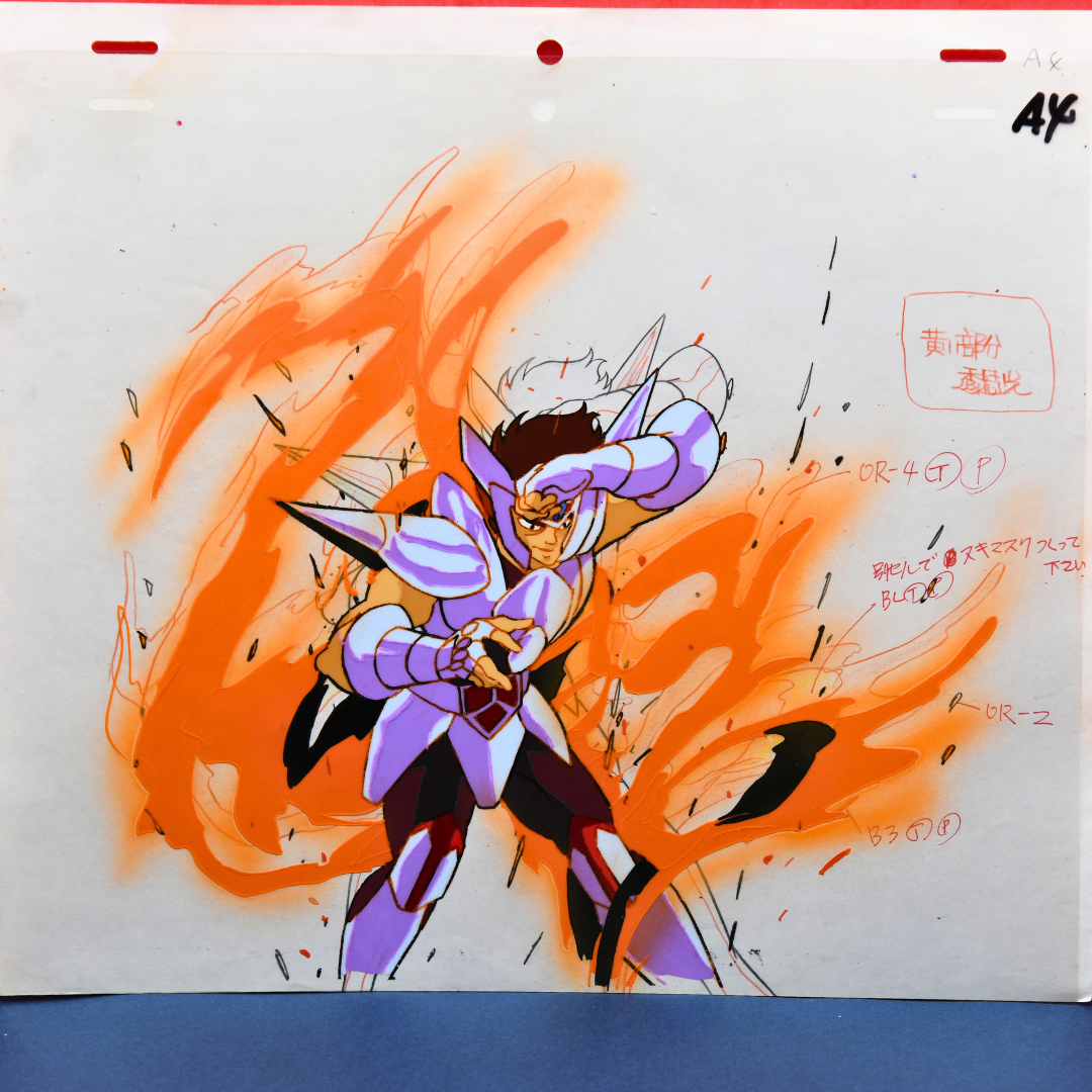 Saint Seiya – Silver Saint Babel – original animation production artwork – detail 2