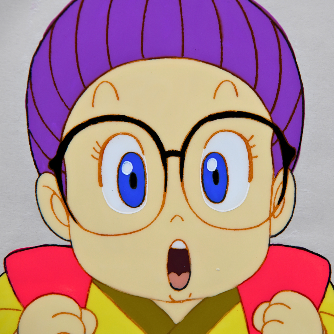 Slump: Arale in Traditional Kimono Production Cel (Toei Animation, 1981–1986)