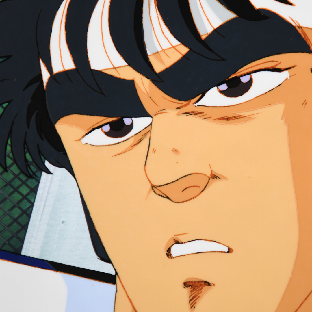 Sakigake!! Otokojuku – Momotaro Close-Up – Original Production Cel and Background (Toei Animation, 1988)