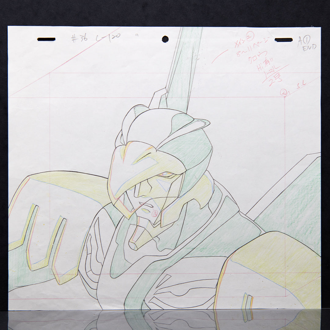 Reideen the Superior – Mecha – original animation production artwork – detail 2