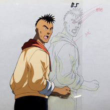 Load image into Gallery viewer, Flame of Recca - Punk yelling - Original Production Cel Anime + Douga