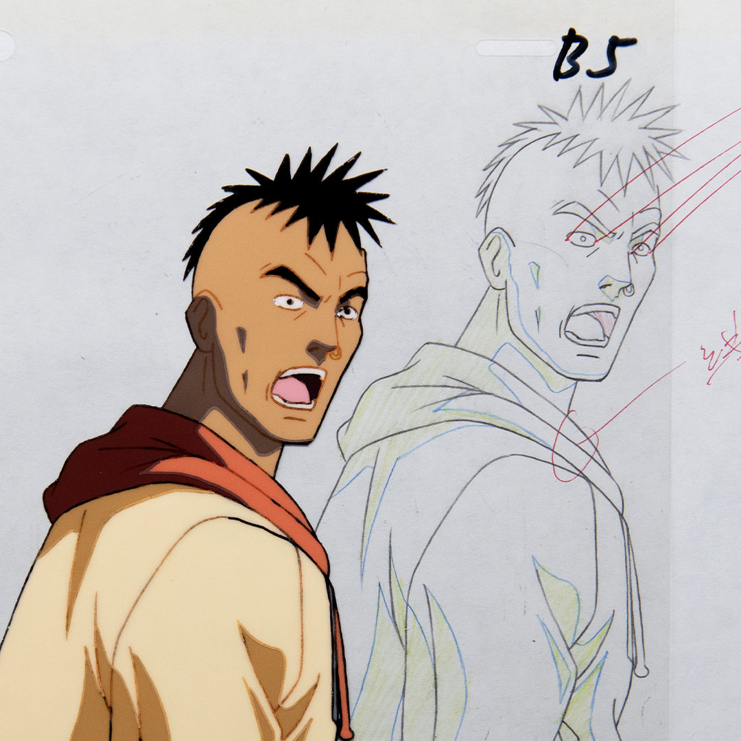 Flame of Recca – Punk Yelling – original animation production artwork