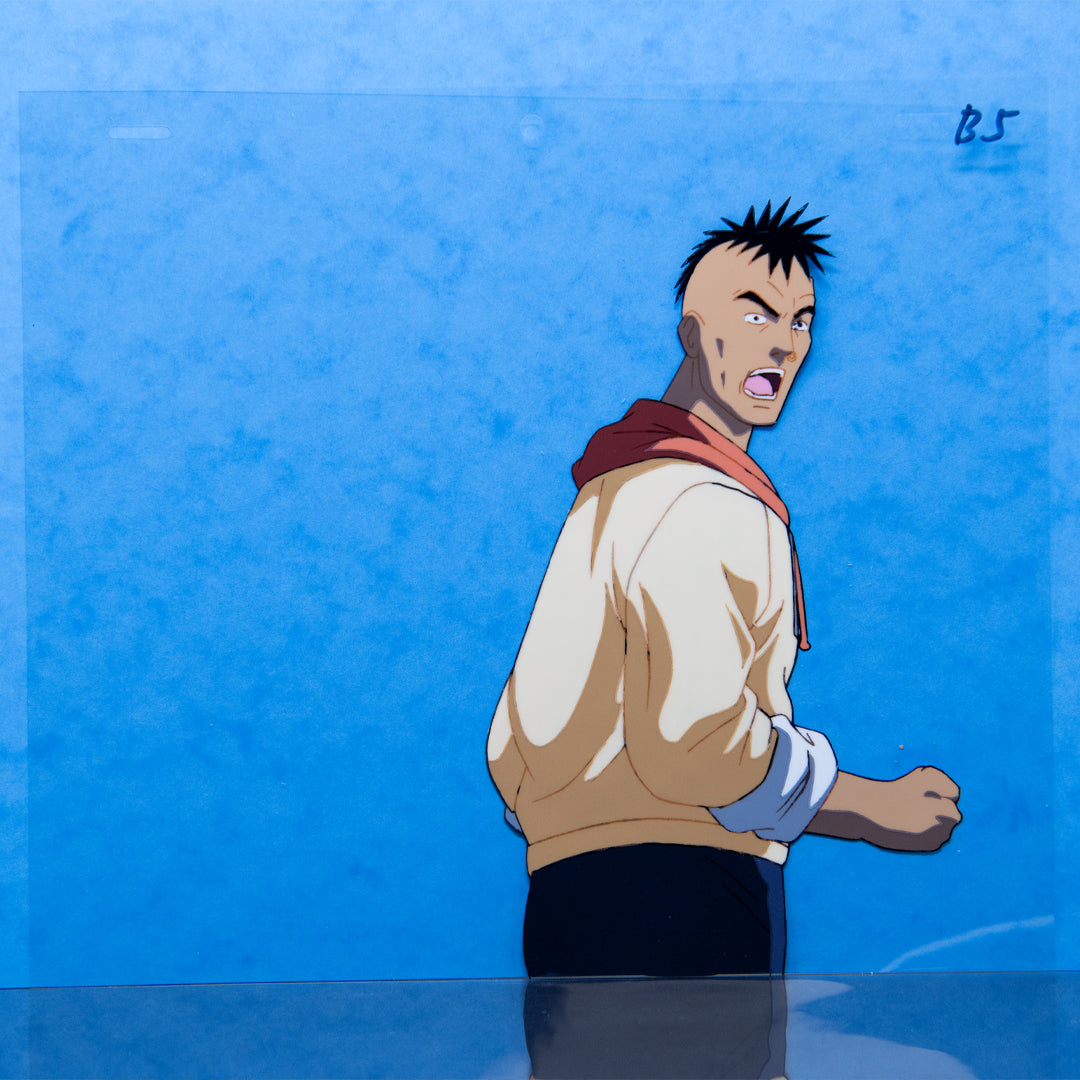 Flame of Recca – Punk Yelling – original animation production artwork – detail 2