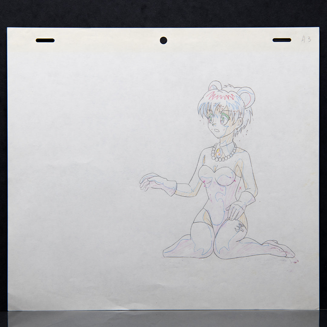 Flame of Recca – Menō Sakura – original animation production artwork – detail 3