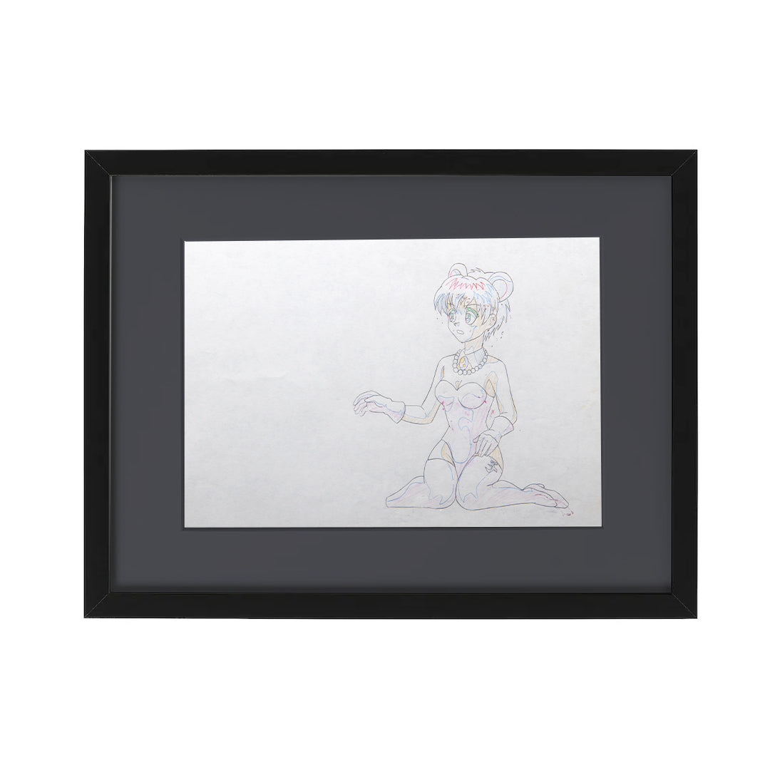 Flame of Recca – Menō Sakura – original animation production artwork – detail 2