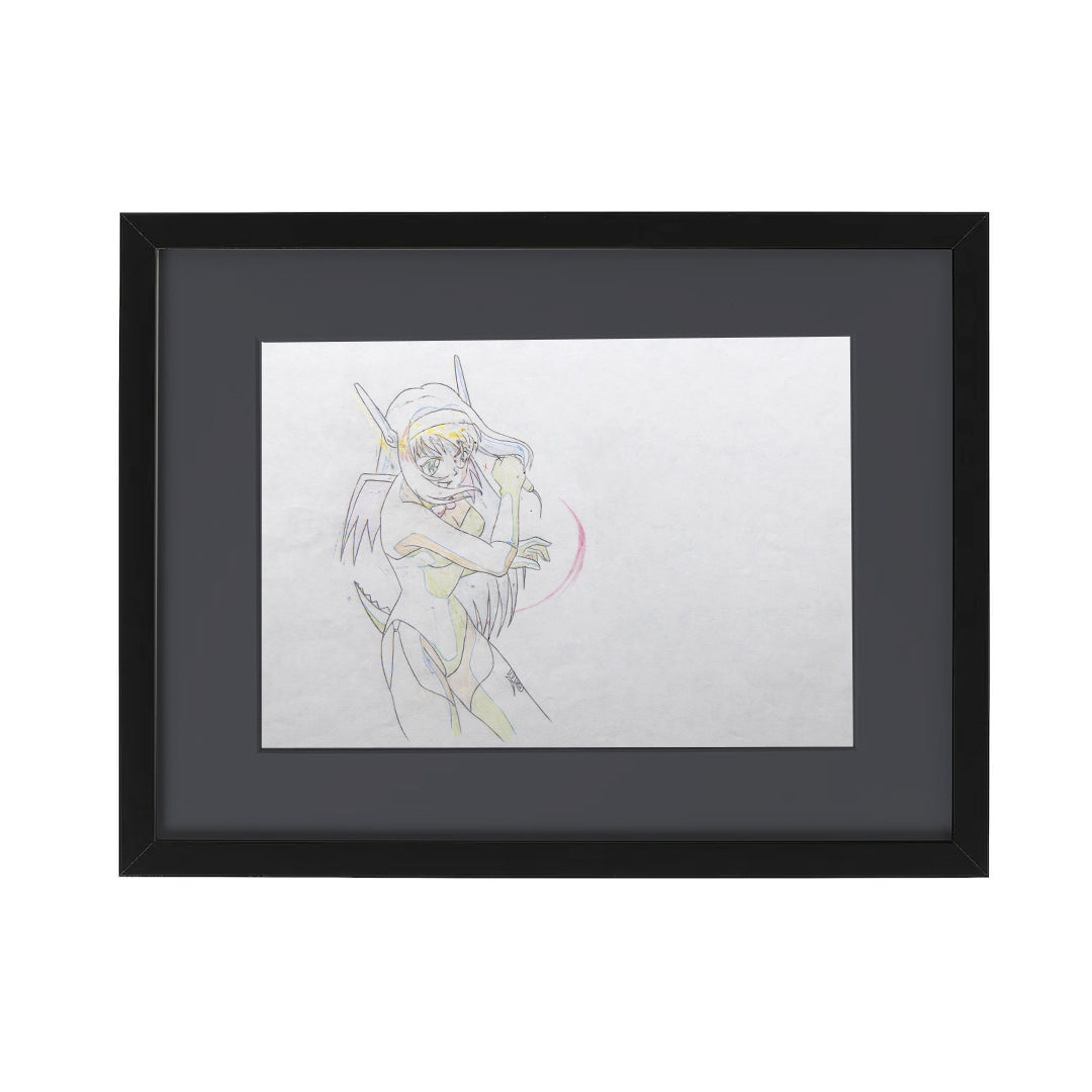 Flame of Recca – Fūko Kirisawa Fighting – original animation production artwork – detail 3